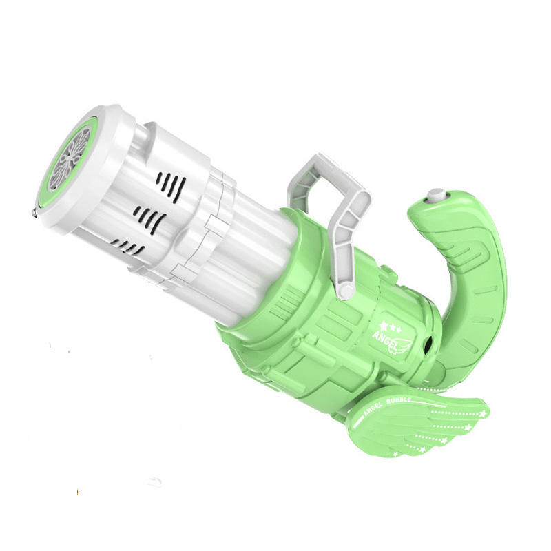 Pistola de burbujas automática, máquina de burbujas eléctrica de agua, Máquina de burbujas portátil de 10 agujeros con música y luz