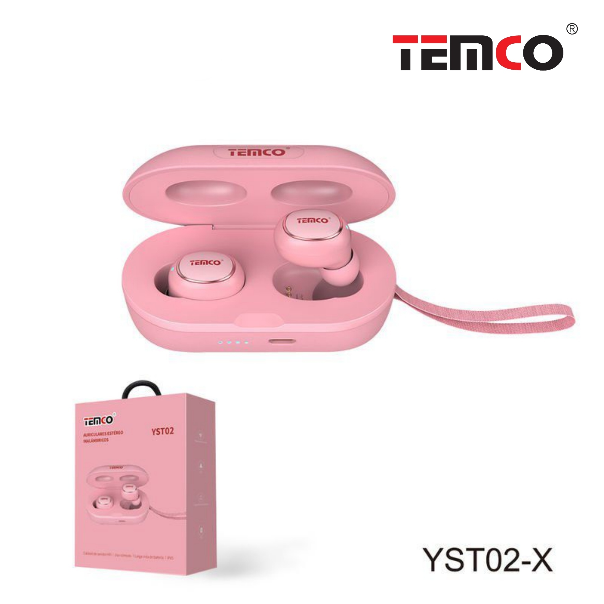 Auriculares Pinganillos Inalámbricos Rosa