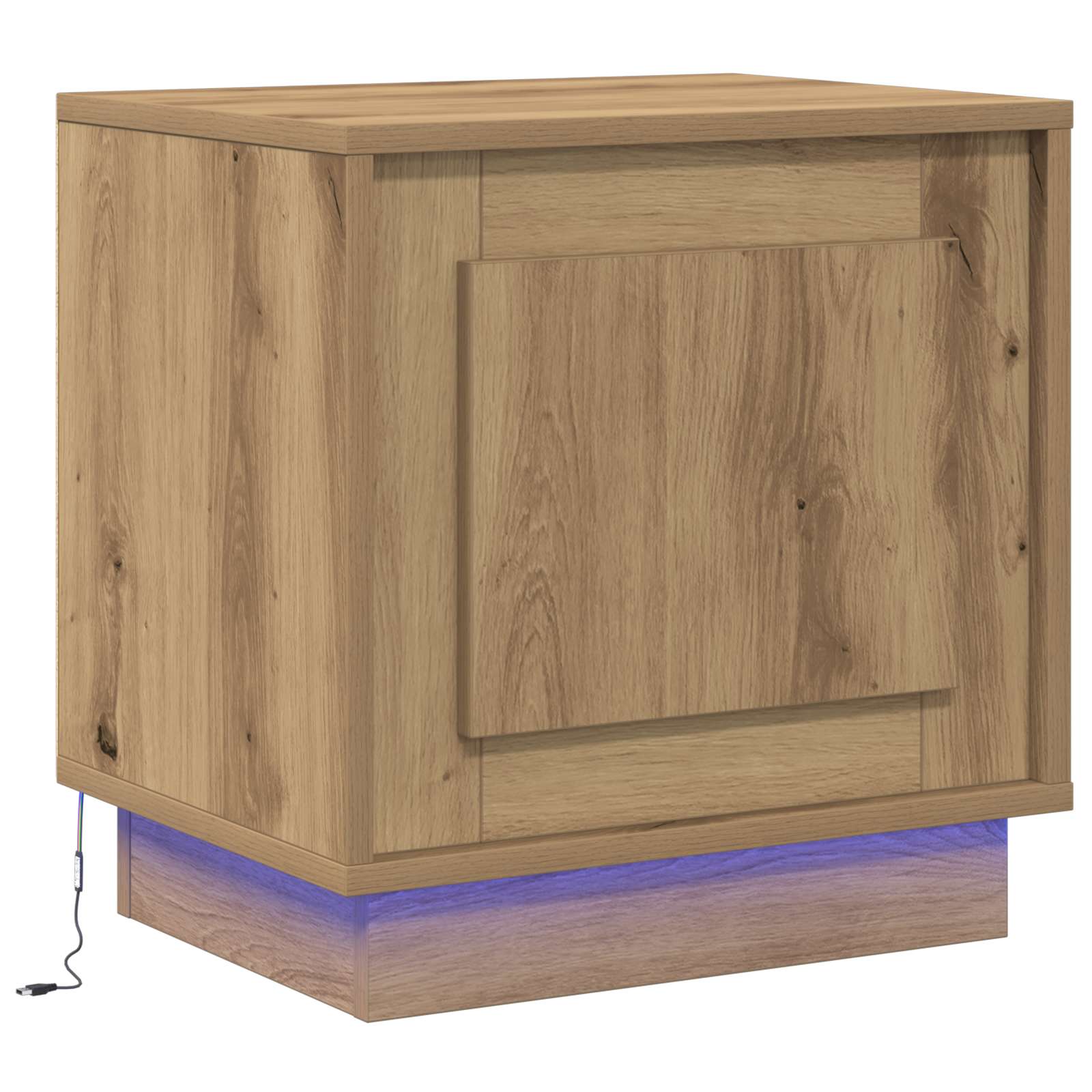 vidaXL Armario de Noche 44 x 34,5 x 45 cm Madera de ingeniería Multicolor