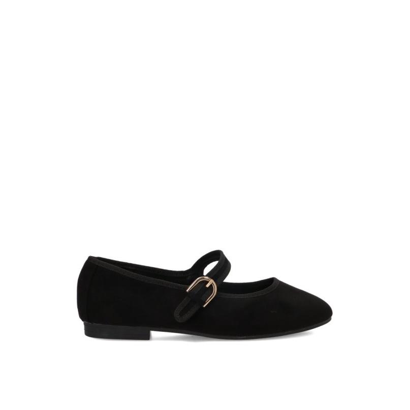 Bailarina Luna Collection - Mujer - Suela Plana - Modelo Ys-6145 - Color Negro
