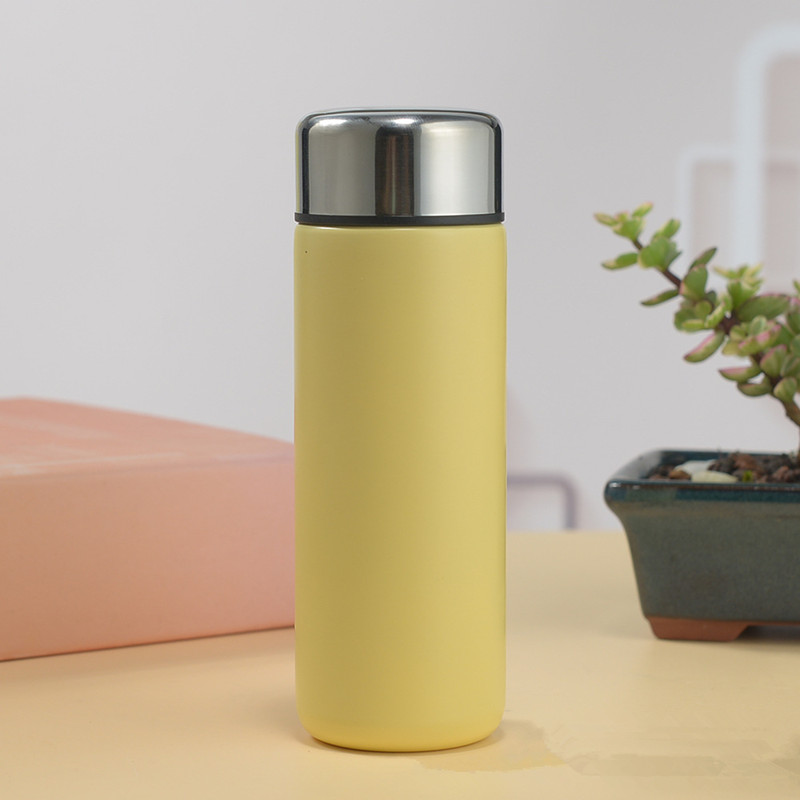 CA Botella De Viajes Pequeña Y Portátil De Acero Inoxidable 200ML Mini Termo Para Agua Y Café Con Aislamiento Térmico De 6-12 Horas