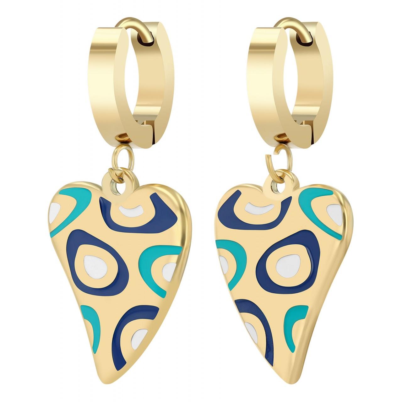 Akzent® Pendientes de Argola Coração em Aço Inoxidável - 0574
