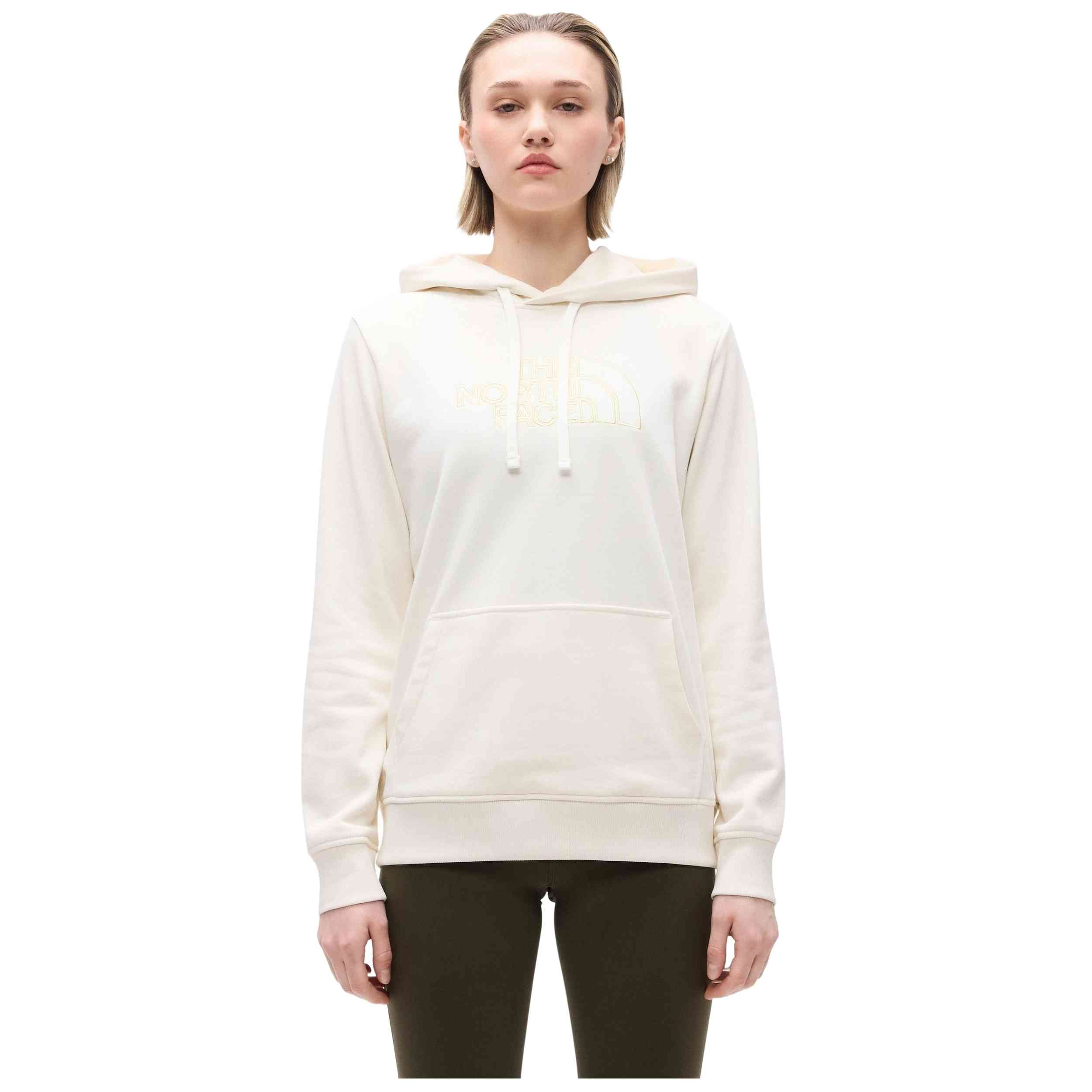 Sudadera Con Capucha The North Face modelo W DREW PEAK LIGHT REGULAR HOODIE White Dune/Lemon Mist para Mujer en color Blanco