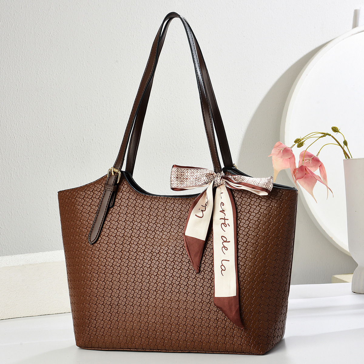 Bolso de mano de piel suave, elegante bolso de hombro de PU, bolso de viaje para mujer