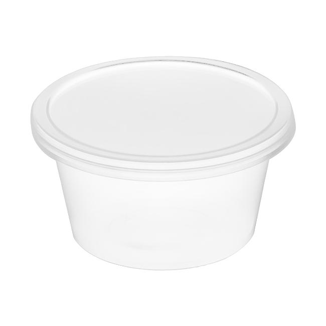 MONOUSO | Tarrina Salsera PP Transparente con Tapa 120ml (1.000 Uds)