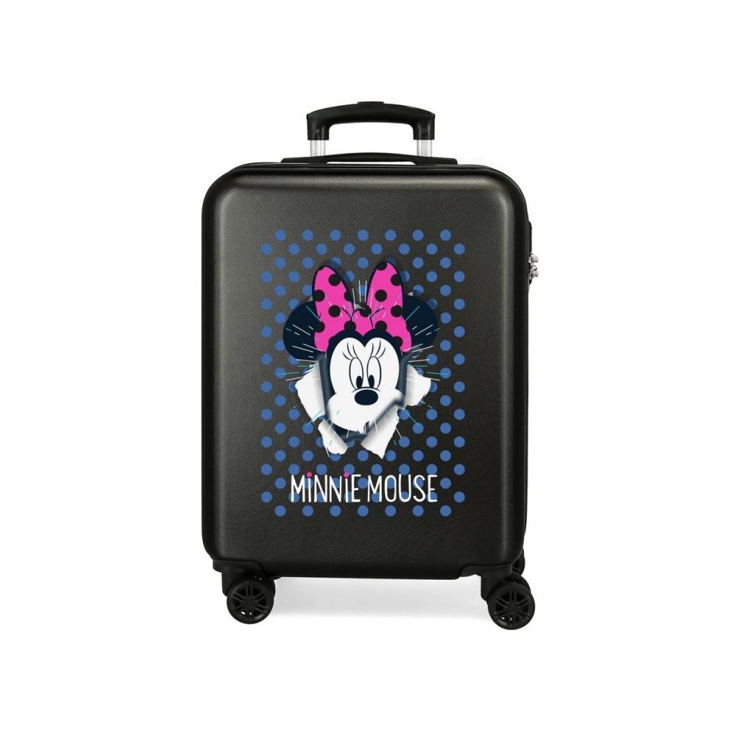 Maleta de Cabina Disney Minnie Sunny Day 55x38x20 cm - ABS Resistente, 34L, 4 Ruedas Multidireccionales