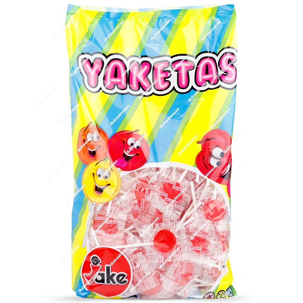 Jake Yaketas Piruletas Rojas 150 uds | Caramelos con Palo