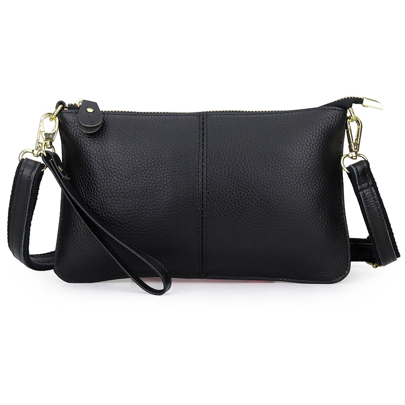 Bolsos cruzados pequeños de cuero genuino para mujer, mini bolsos de hombro, carteras