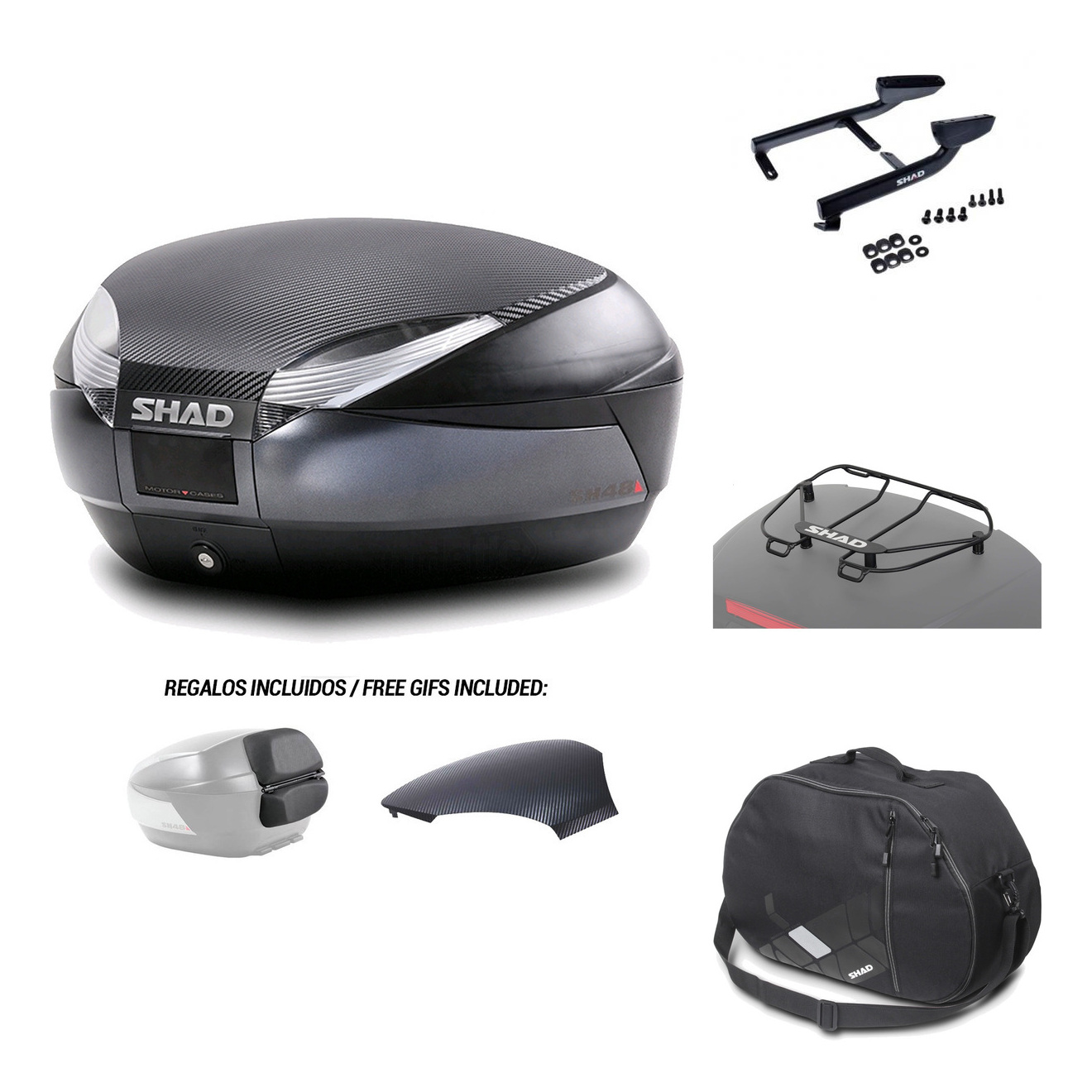 Baul Trasero + Herraje Montaje + Accesorios Sh48 KIT-181431