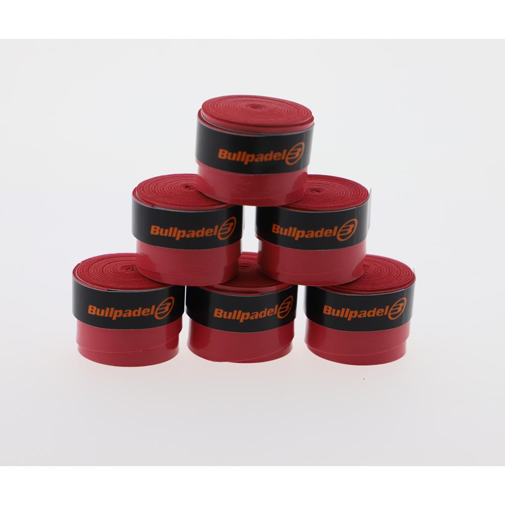 BULLPADEL - PACK AHORRO 6 unidades Overgrip Liso PRO. Varios Colores: Blanco, Rojo, Negro, Naranja, Amarillo - Pack ahorro - Máximo agarre. Grip de padel.