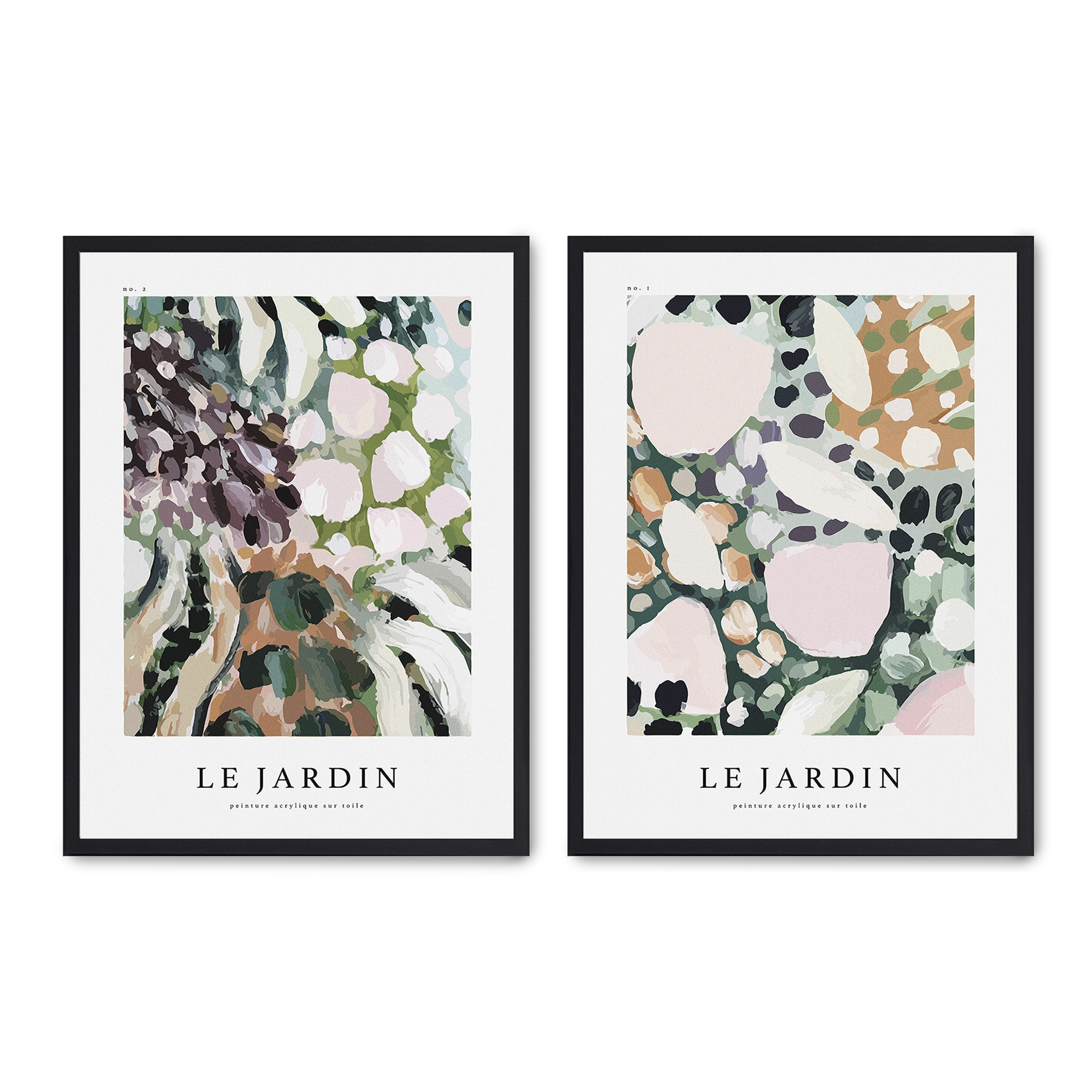 Set compuesto por dos cuadros con marco negro 30x40cm, Póster impreso en papel de calidad premium de 180gr, montado en marco de madera MDF con acabado en color negro, SETS