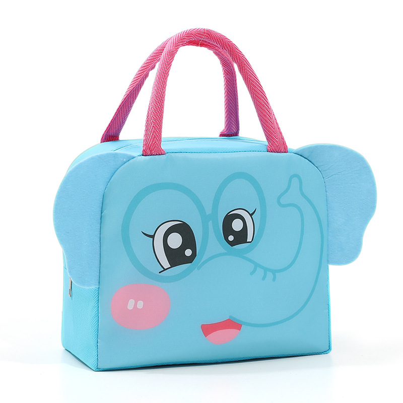TK Nueva lonchera con dibujos animados en 3D, lonchera aislante, lonchera para estudiantes, lonchera de aluminio grueso, bolsa aislante para excursiones