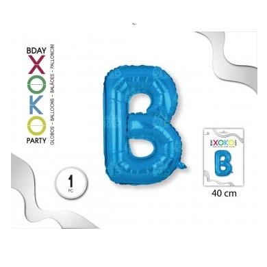 Globo Foil, Letras En Color Azul Con Tamaño De 40cm. #Xoko Party #Globo