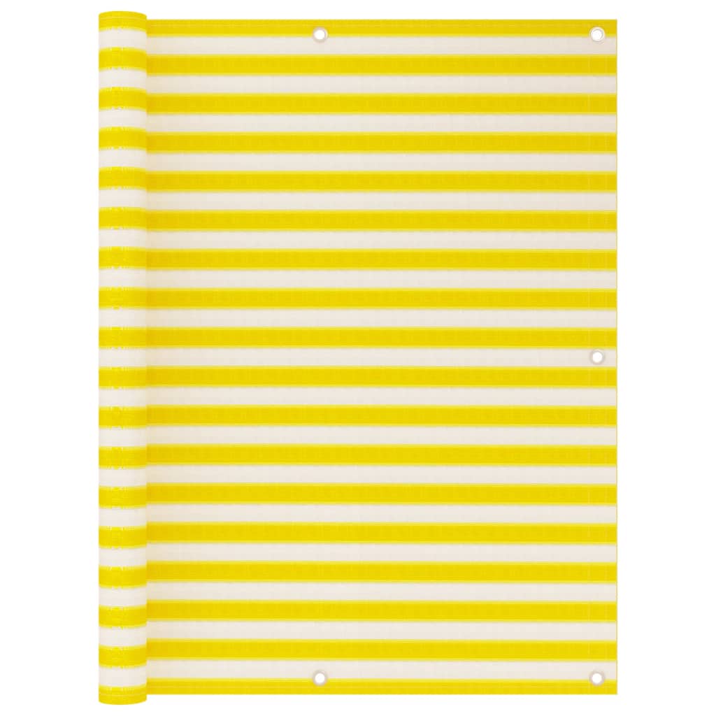 vidaXL Toldo para balcón HDPE 120x500 cm Color Amarillo y blanco, Azul y blanco, Multicolor