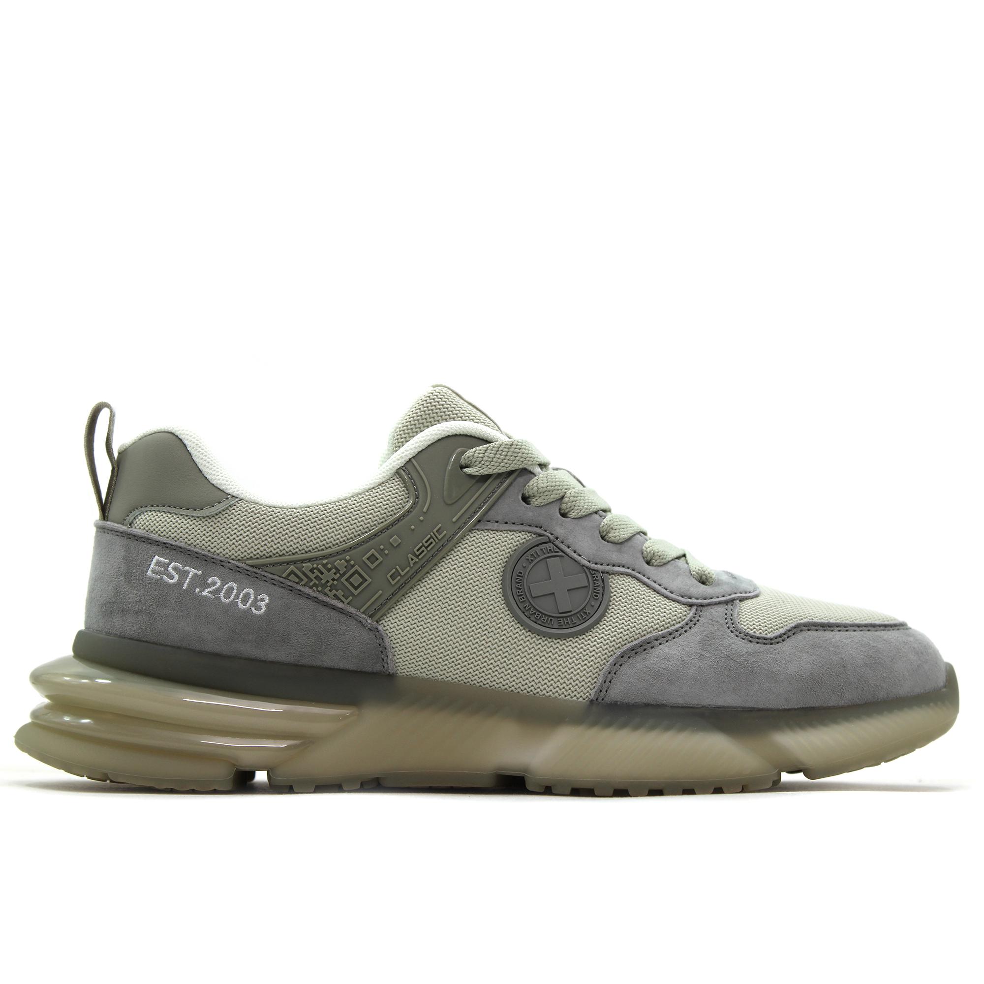 Xti 144342 Sneakers,zapatilla deportiva,casual,de cordones,sencilla,clásica,suela de goma,piel y tela para caballero