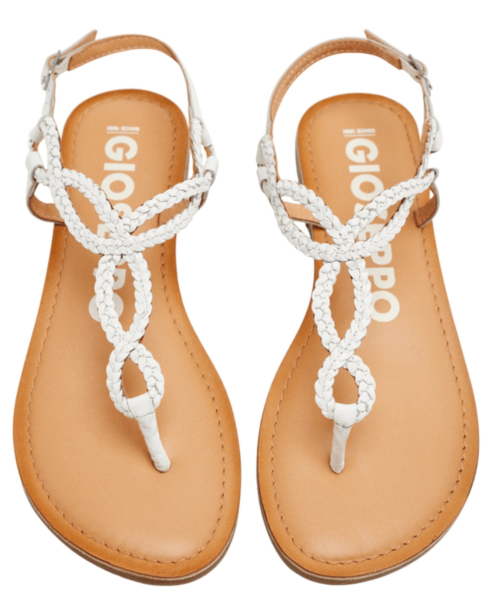 SANDALIAS DE MUJER GIOS 69111-P EN BLANCO