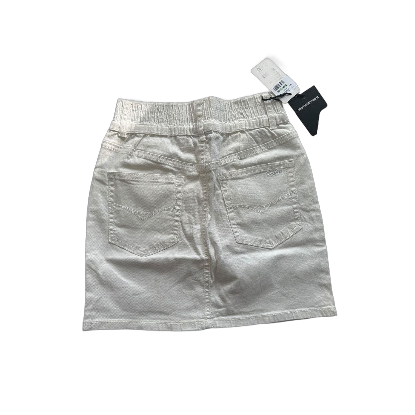 Falda Project X Paris con Mezclilla Basica Blanco  Moderno, Ropa casual