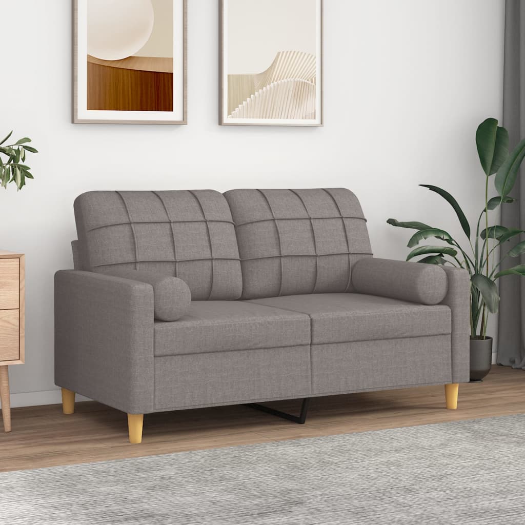 vidaXL 2x Cojines Decorativos Tela Almohada Sofá Dormitorio Color Amarillo claro,  Crema,  Gris claro y mas