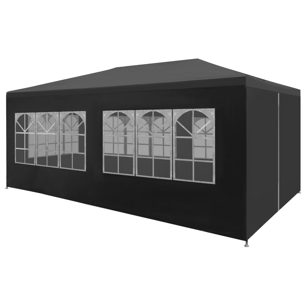 vidaXL Tienda de Fiesta con 6 Paredes de Jardín Acero Polietileno Carpa Color Azul,  Blanco,  Antracita y mas
