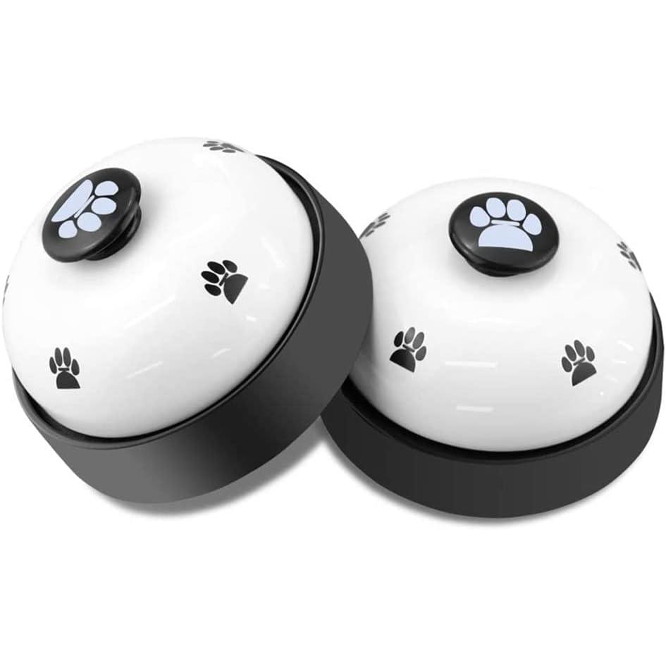 Campana de entrenamiento para perros, juego de 2 piezas, también se puede utilizar como timbre para perros/gatos, con base de goma antideslizante