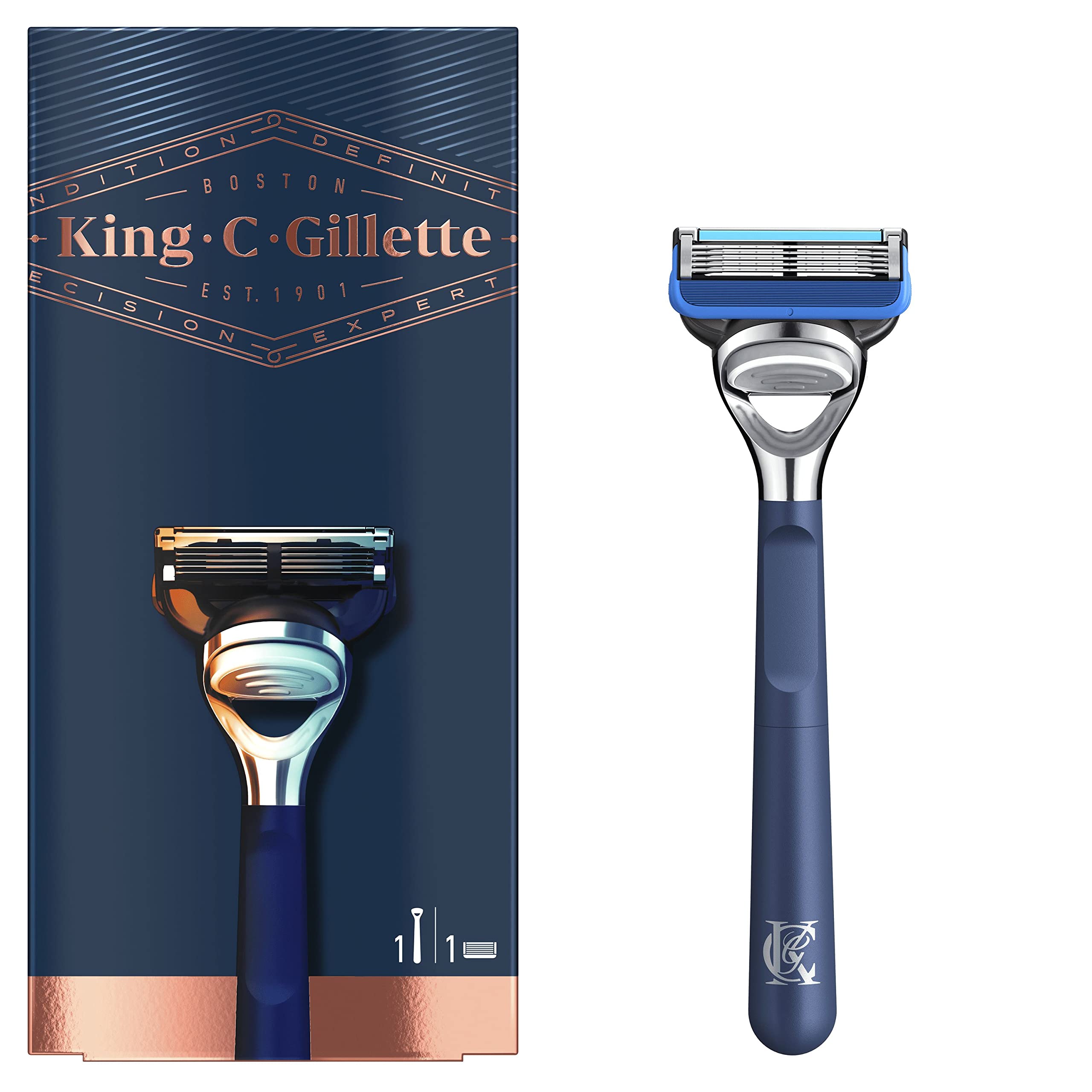 GILLETTE KING shave & edging razor 1 pz
