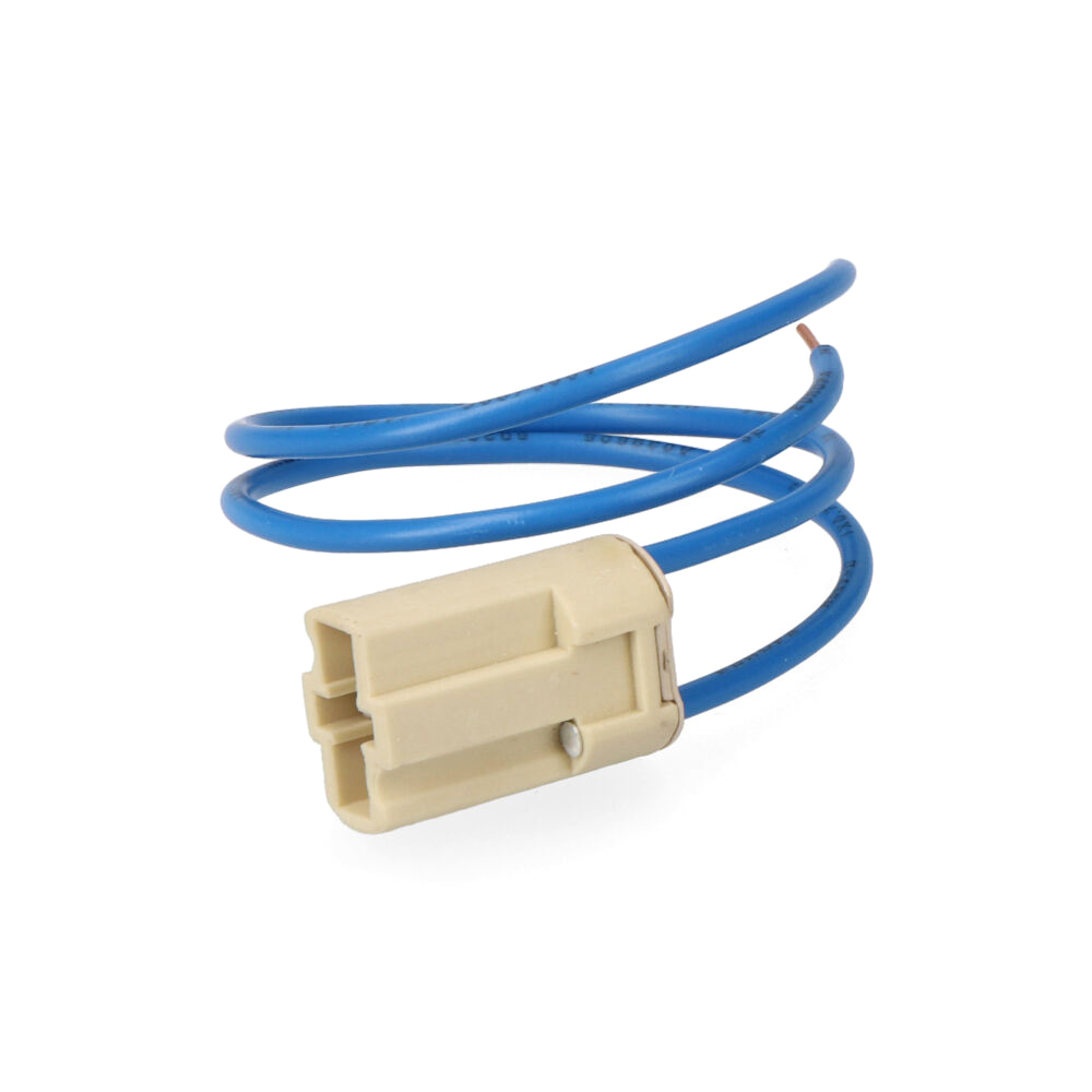 PORTALAMPARAS 250V BASE G-9  10cm CON CABLE RETRACTILADO
