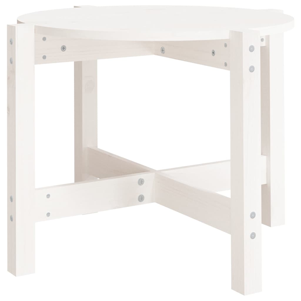 vidaXL Mesa de centro de madera maciza de pino Multitalla Multicolor