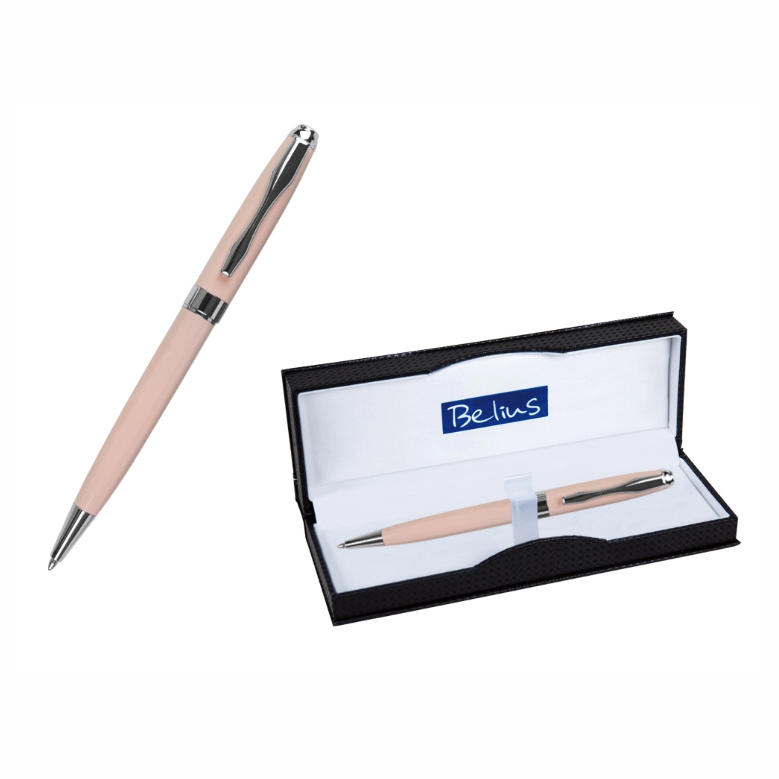 Belius Bolígrafo Marsella Rosa Metálico Duradero - Tinta Azul