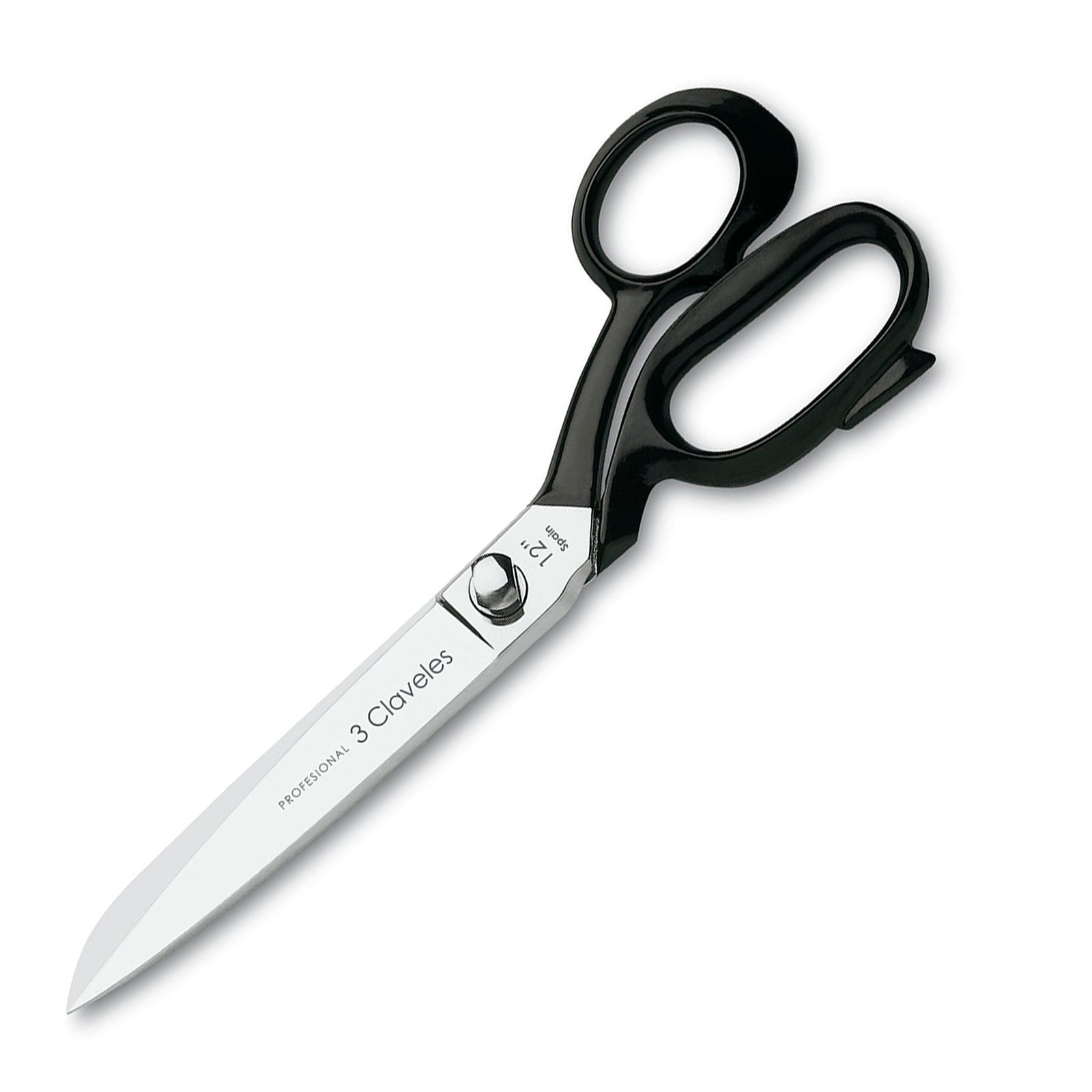 3 Claveles - Tijeras Multiuso Profesionales Forjadas Tipo Sastre de 30 cm - 12