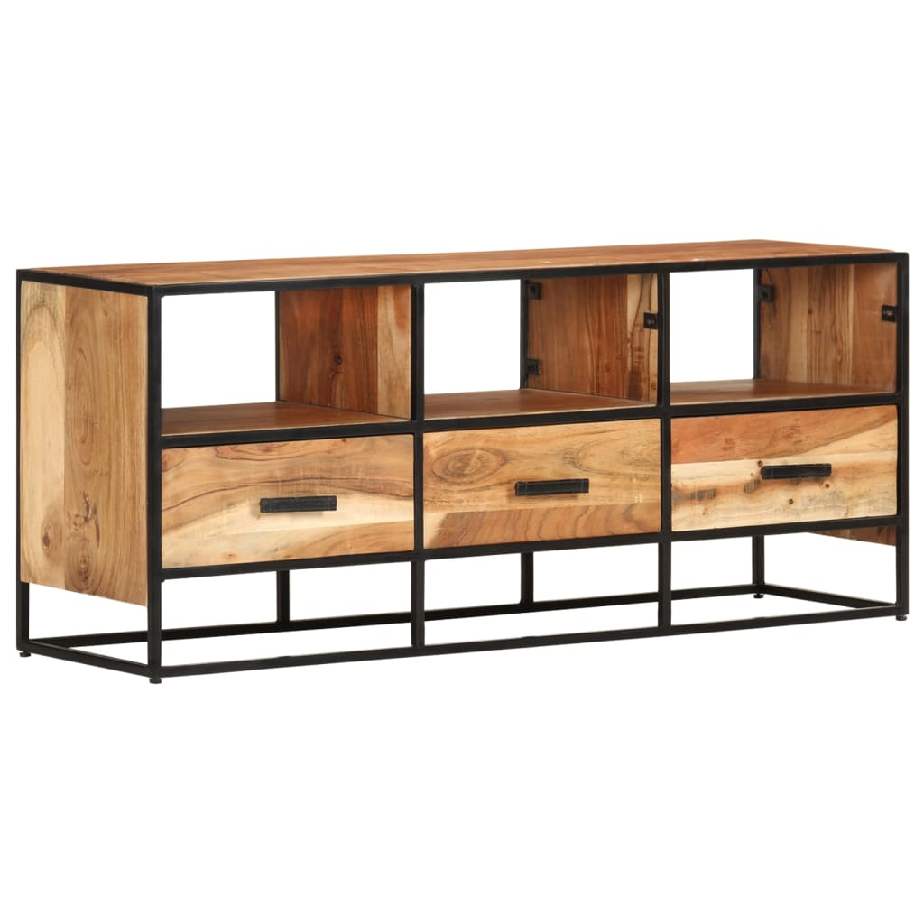 vidaXL Mueble para la TV madera maciza de acacia 110x30x45 cm