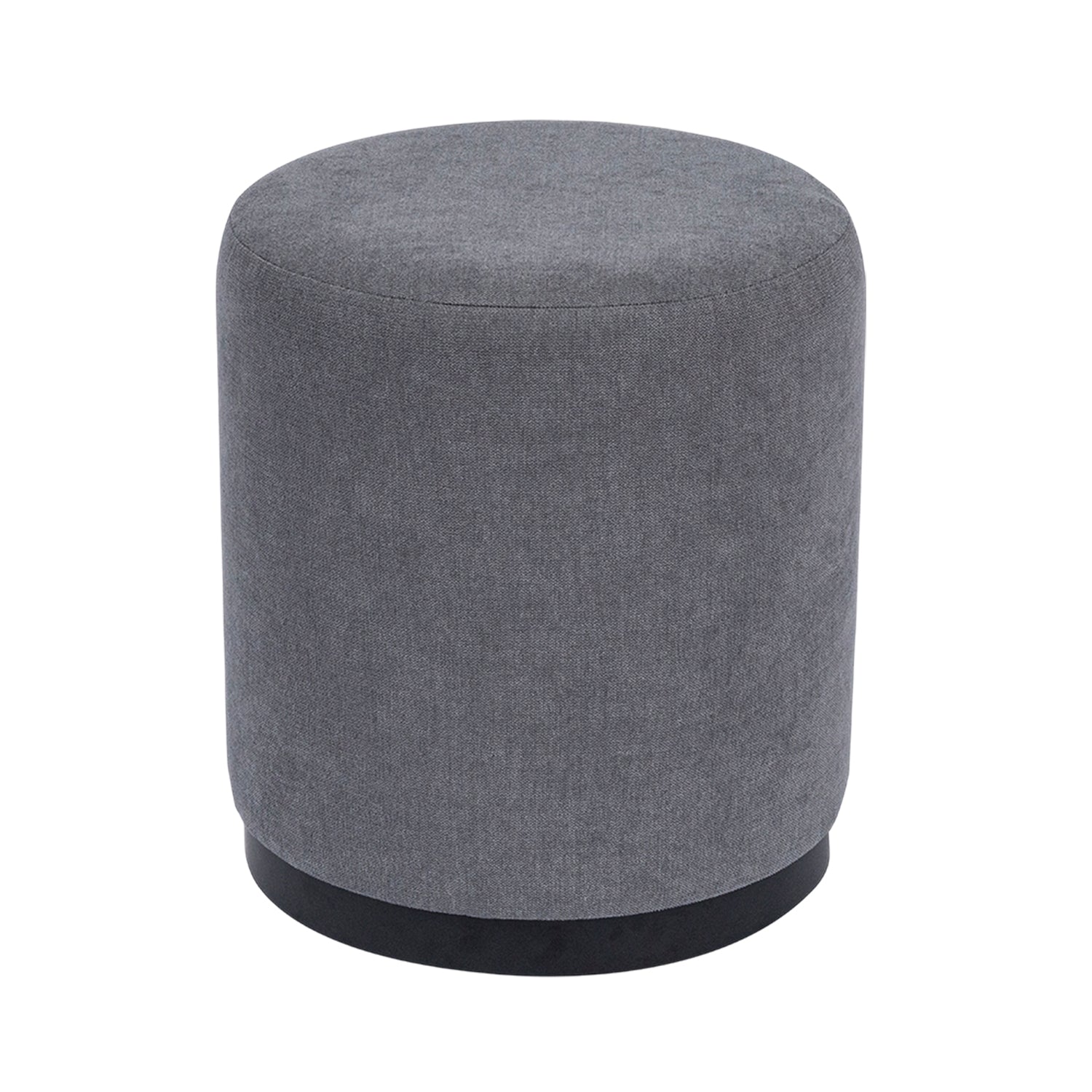 Puff tapizado sheena gris para hogar moderno mueble de almacenaje - Homekit