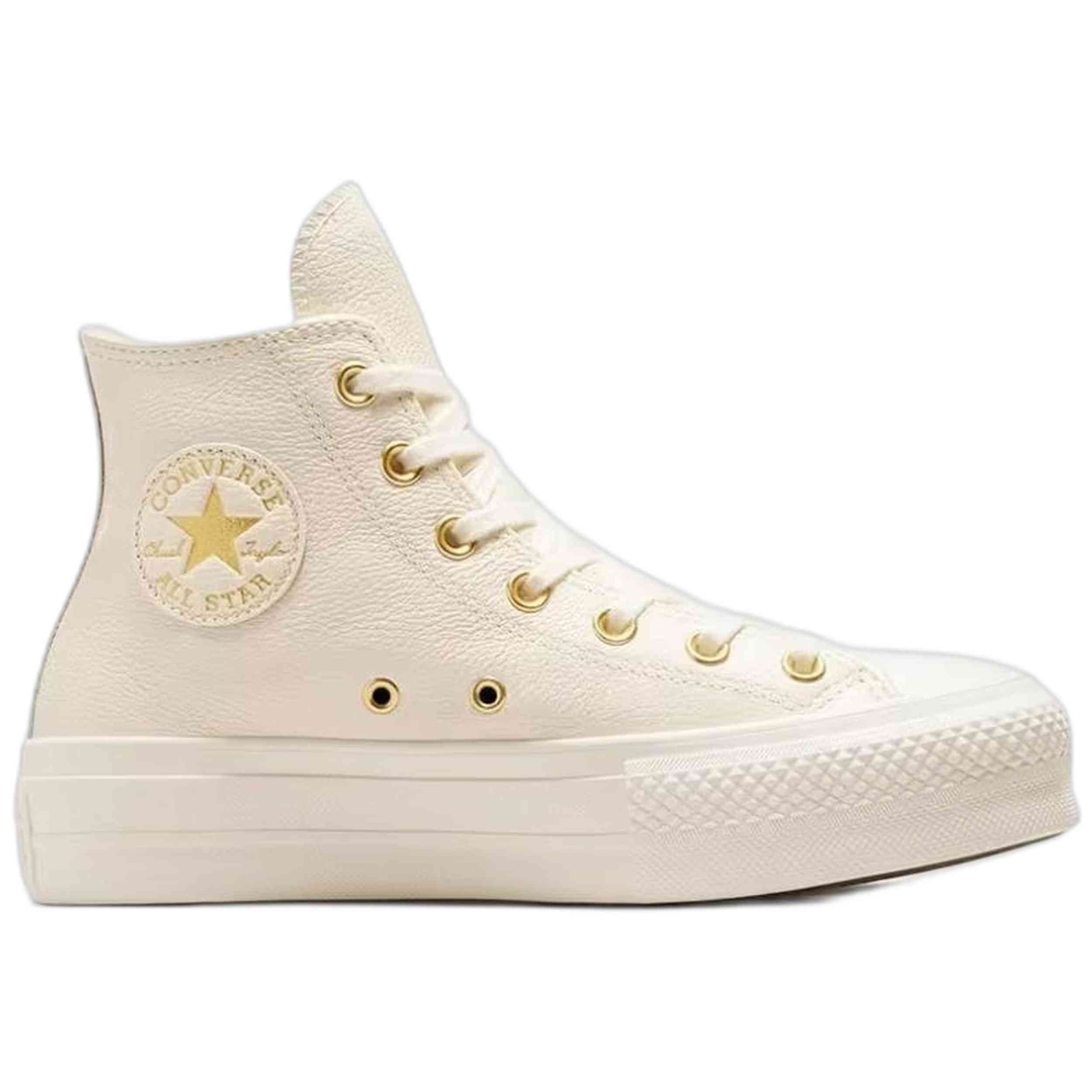 Zapatillas Converse modelo A12764C para Mujer en color Egret/Egret/Gold