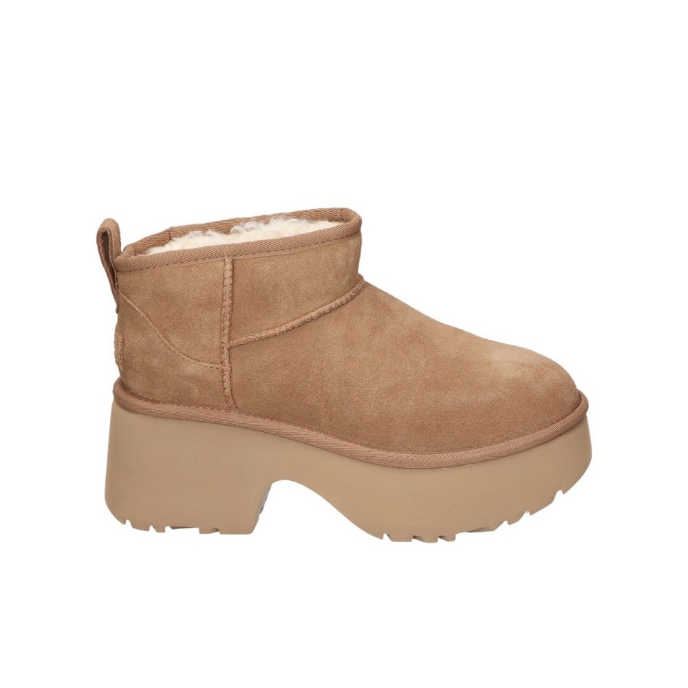 Botines Planos Ugg W Classic Ultra Mini New Mujer Cuero