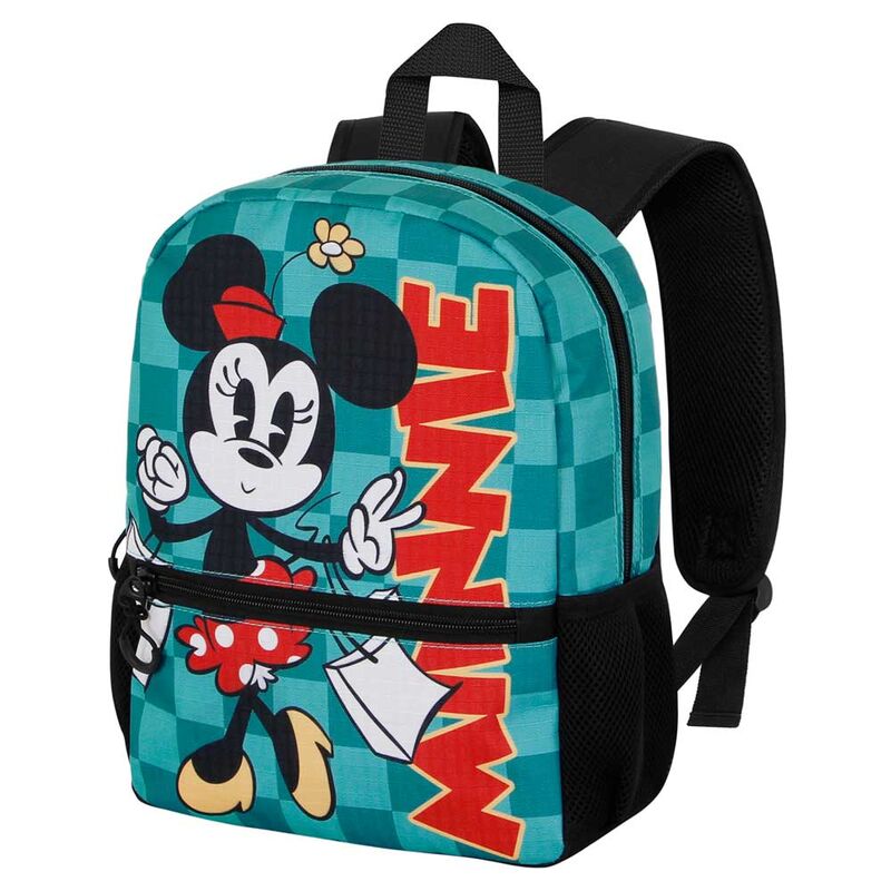 Mochila Sweet Indigo Minnie Disney 31x26x11cm.  Producto Oficial Producto Escolar Para Niños y Niñas