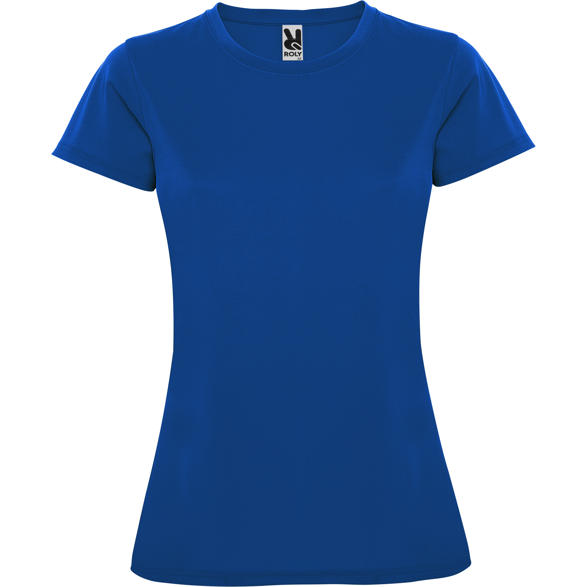 Camiseta Deporte Entallada Manga Corta para Mujer Roly Montecarlo , Poliéster Piqué, 150g/m²