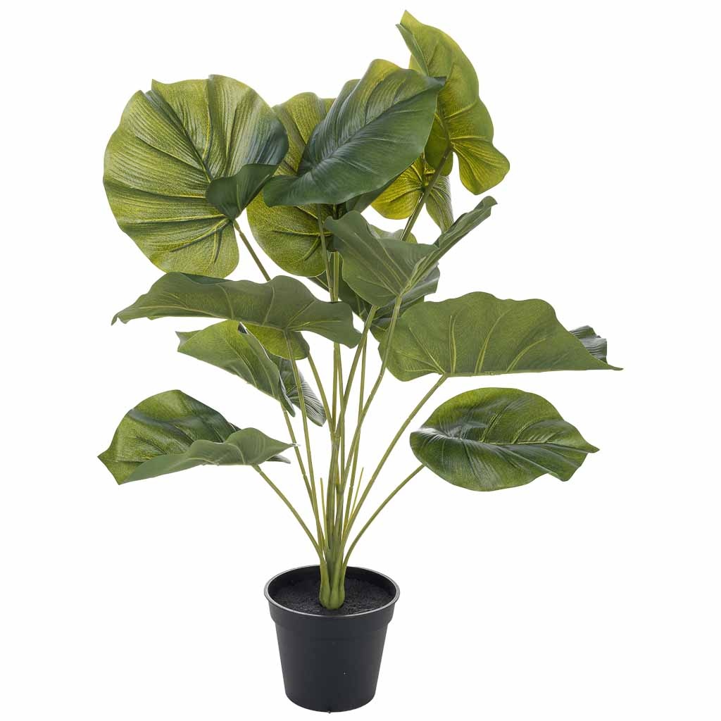 Wonderlust Deco - Planta alocasia decorativa artificial verde 47x47x60h cm Verde 47x47x60h cm