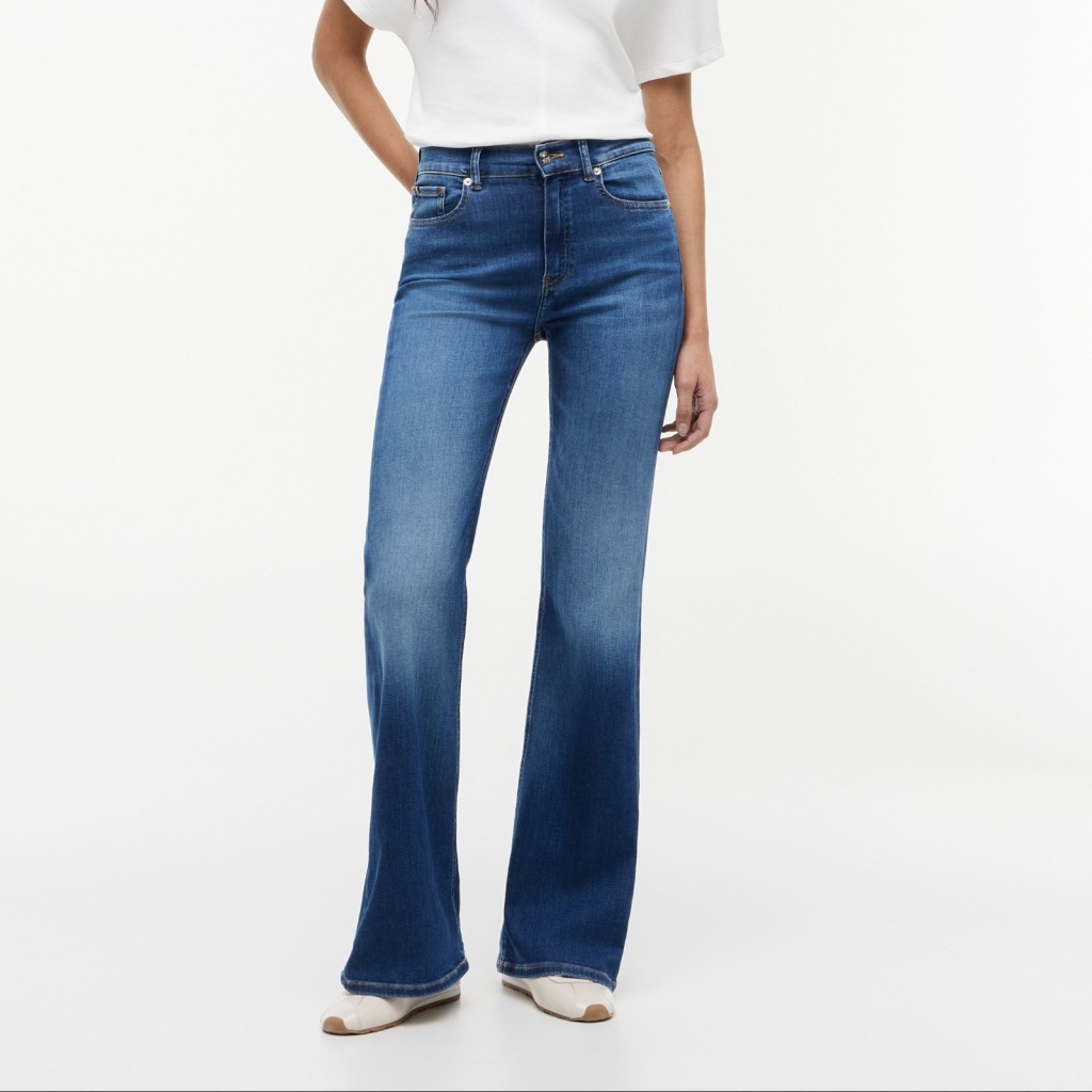 Pantalones Mujer Marca Tommy Hilfiger Modelo Ww0ww49952 Flare Katy Rw