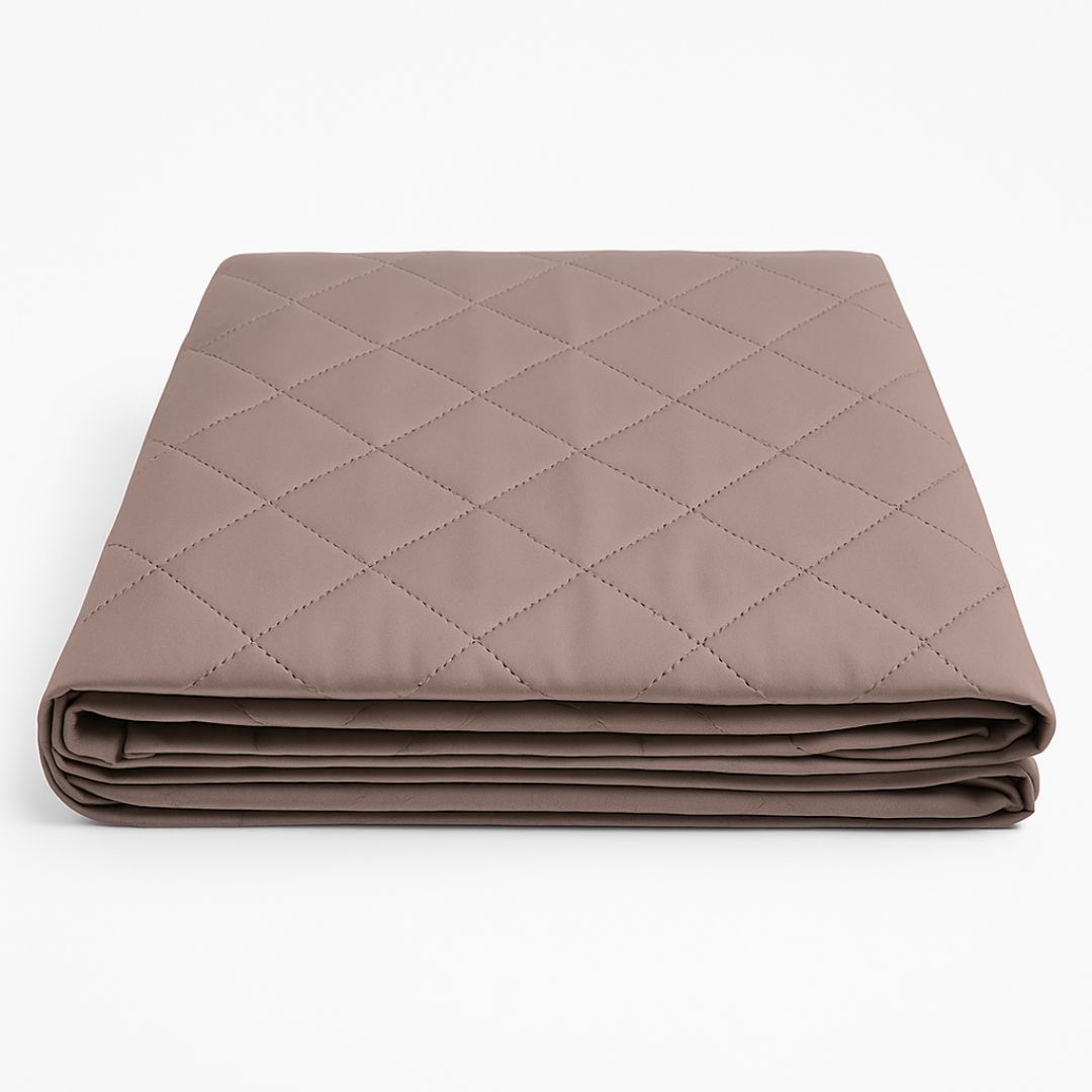 Protector de Sofá Reversible Marrón/Beige - Funda Cubre Sillón Acolchada