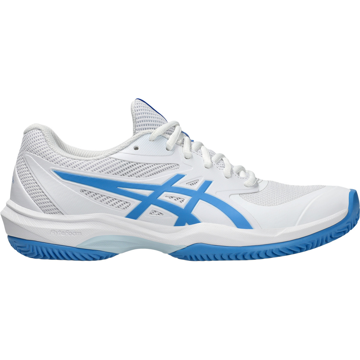 Zapatillas Asics Game FF Clay Blanco Azul Mujer