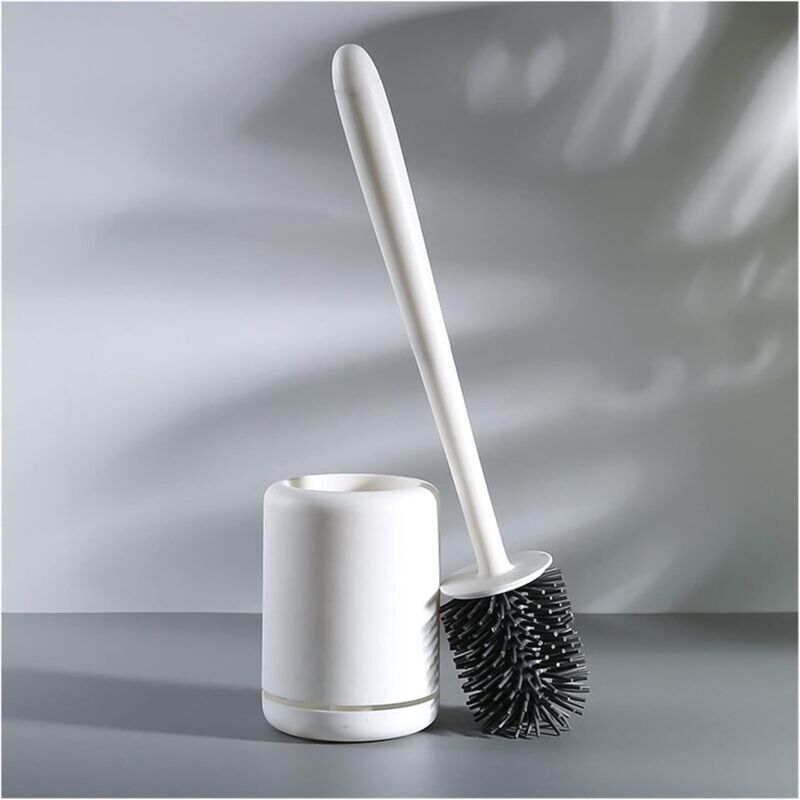 CA Cepillo de baño de cabeza plana y fija suave, accesorios de baño