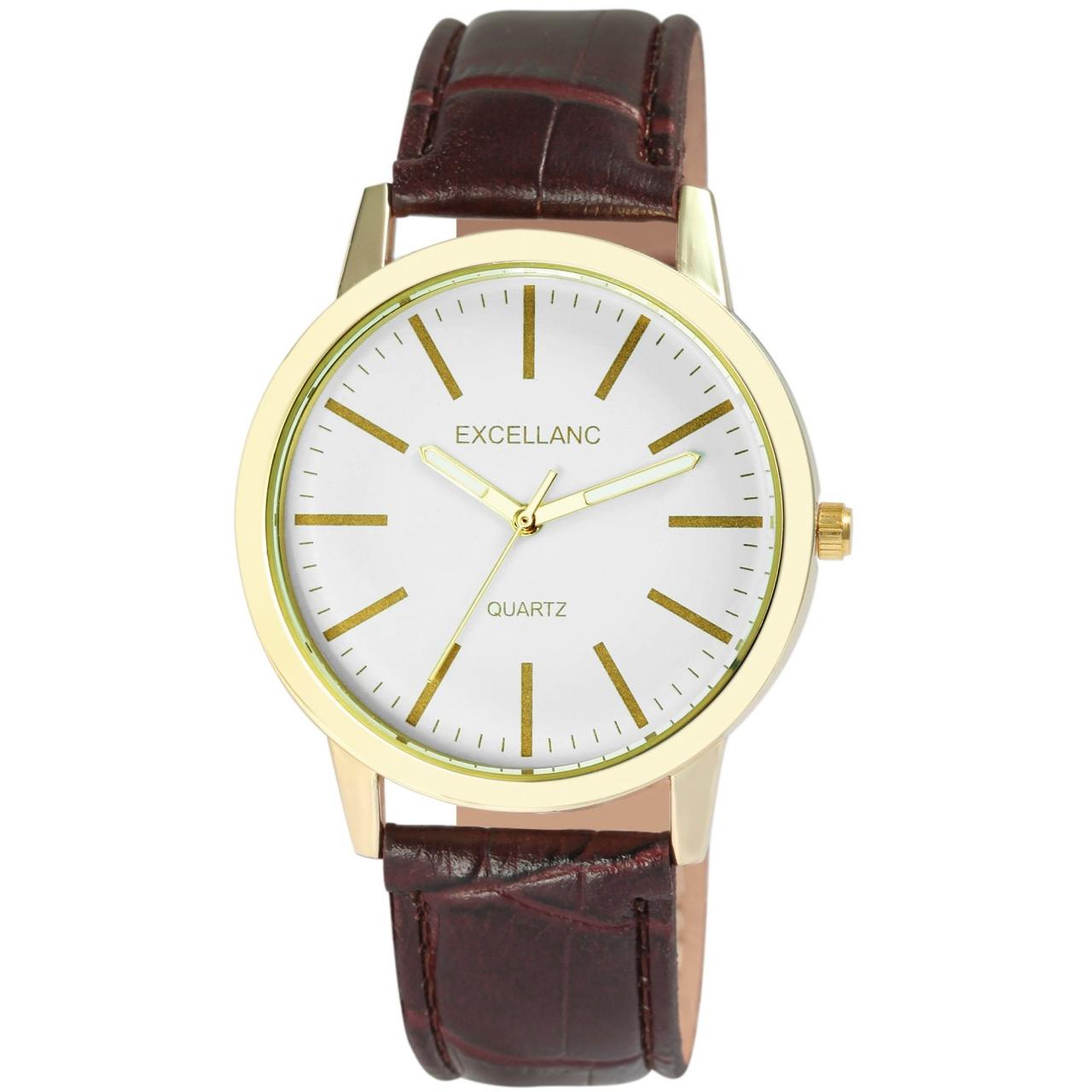 Reloj Excellanc® Hombre com Bracelete em Pele Sintética