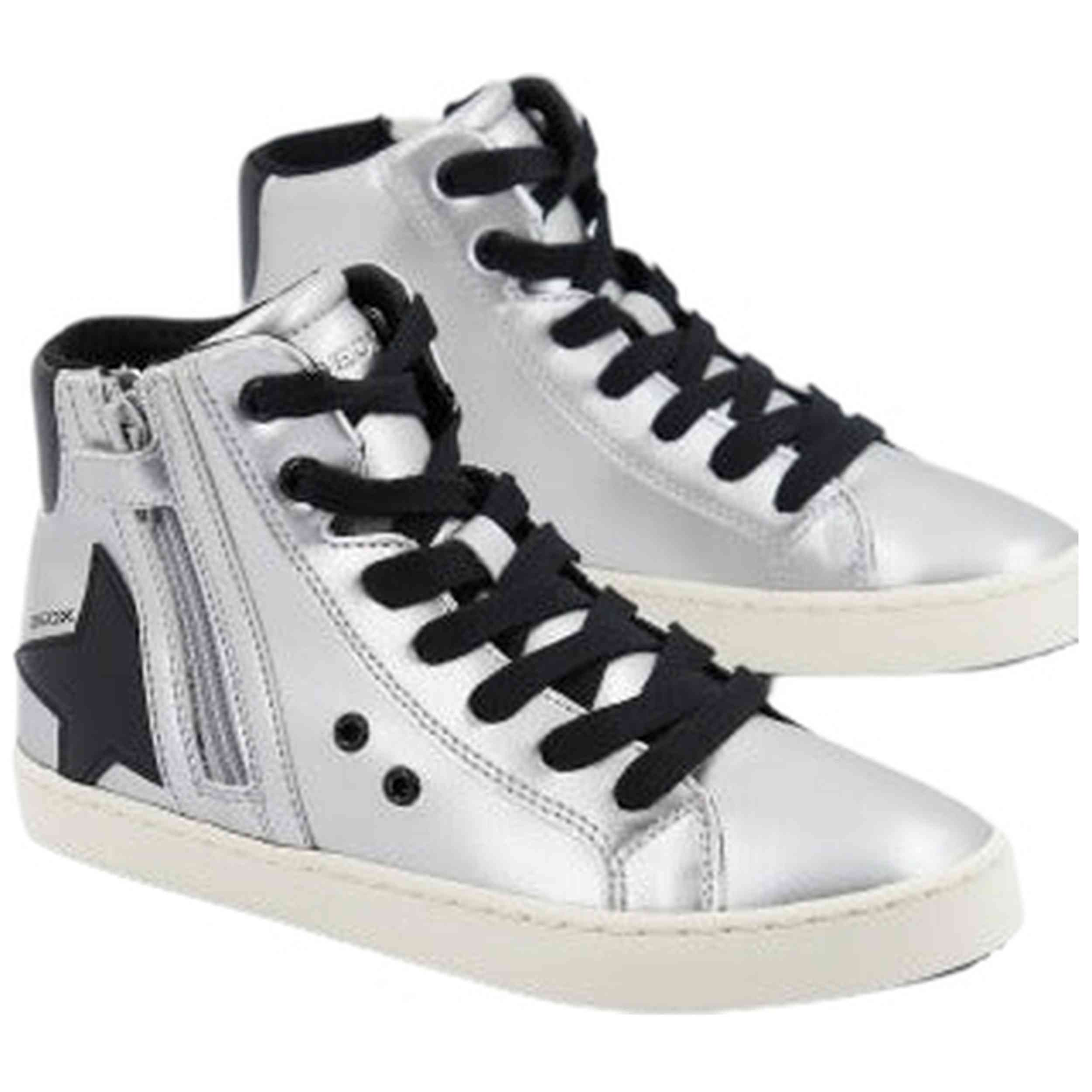 Zapatillas Geox modelo Kalispera "Plateado" para Niñas en color Plateado
