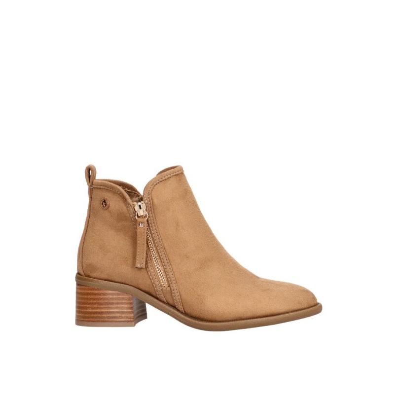 Botin Xti - Mujer - Tacón Medio - Modelo 143420 - Color Beige