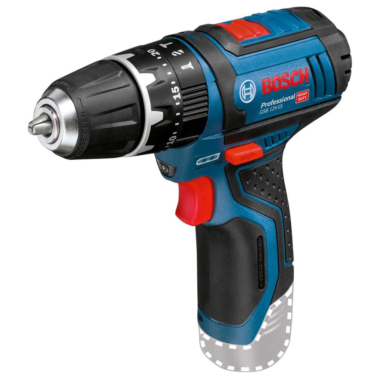 BOSCH 5585X557 - Taladro percutor batería GSB12V-15