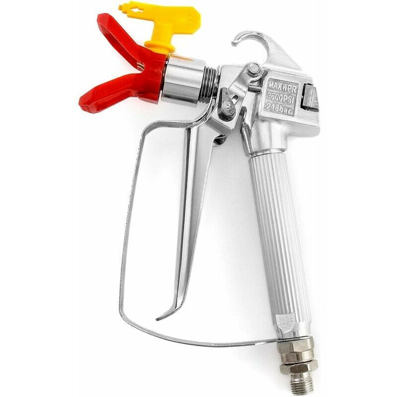CA Pistola pulverizadora de pintura sin aire + protector de boquilla + boquilla reversible 517, herramienta universal para pulverizadores de pintura Titan, Wagner y Graco