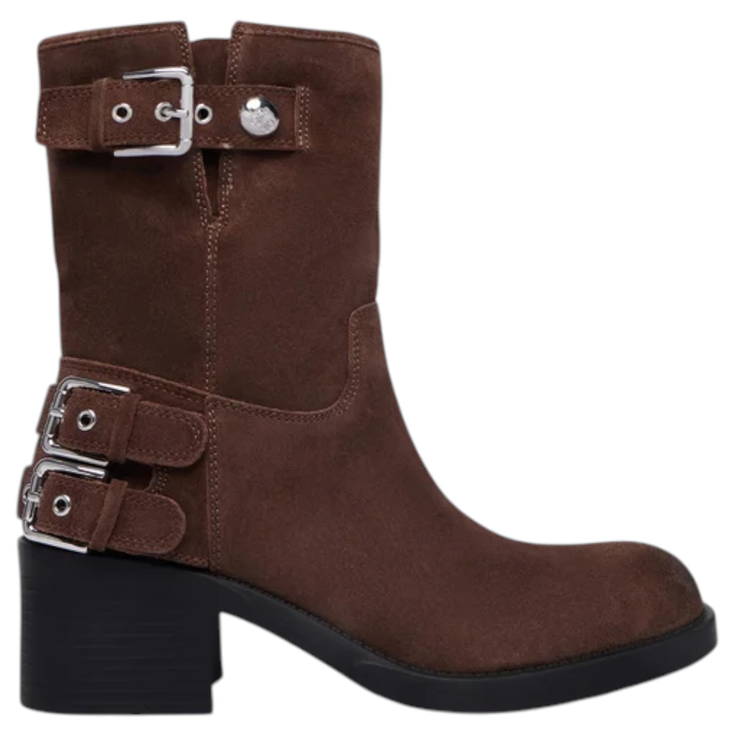 Stivaletto Guess Donna Matley Con Tacco Suede Brown