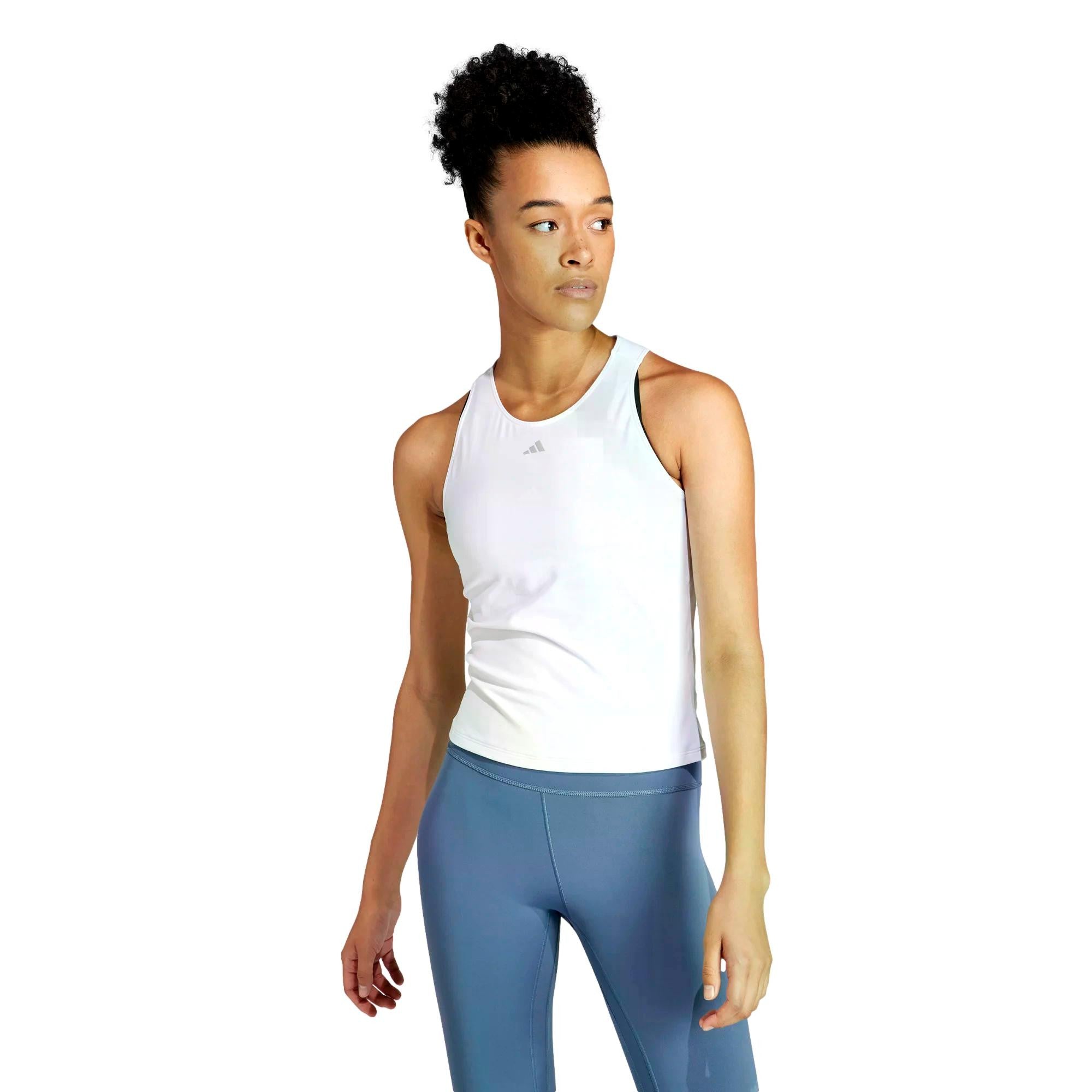 Camiseta Mujer Adidas Yga St Tk White Is0839