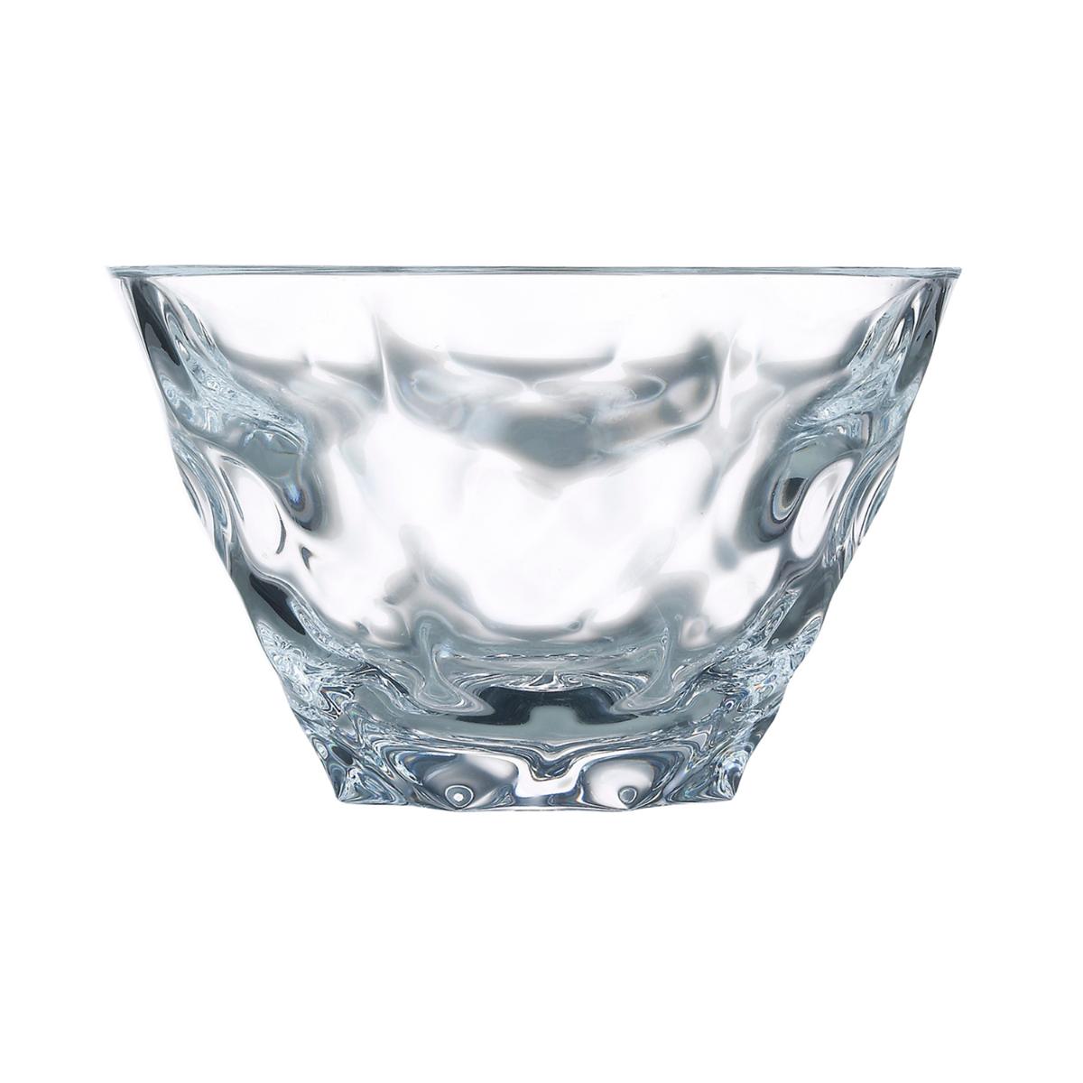 Juego de 6 boles de helado Maeva Diamant de Arcoroc - Vidrio transparente con textura de 20cl y 35cl – Estilo Tallado y Sofisticado - Apto microonddas y lavavajillas