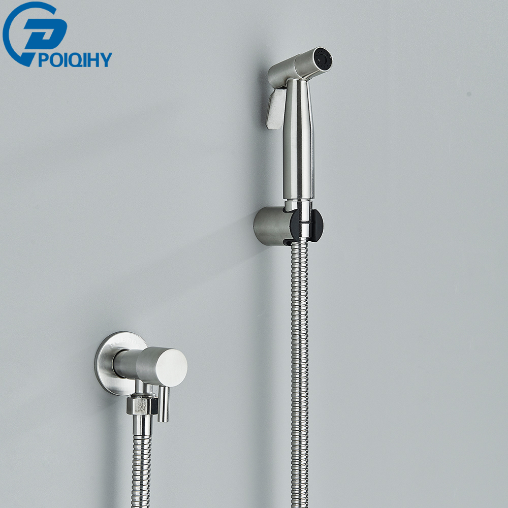 TK Pulverizador De Bidé Portátil En Oro Pulido Y Acero Inoxidable Para Inodoro Showers Hygienic Wall Mounted Cold Water