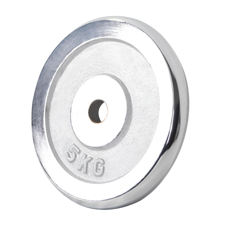 Gorilla Sports Discos de Pesas Cromados para barra estándar de 30 mm